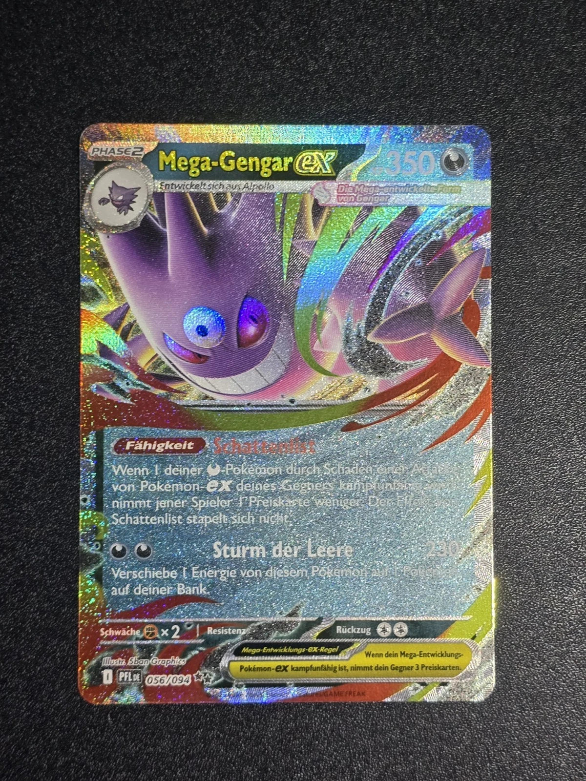 Pokémon Mega Gengar EX 056/094 / Fatale Flammen / Deutsch / Near Mint / PFL