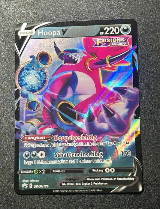Hoopa V SWSH176 Fusionsangriff Promo Pokémon Pokemon Karte Deutsch Near Mint