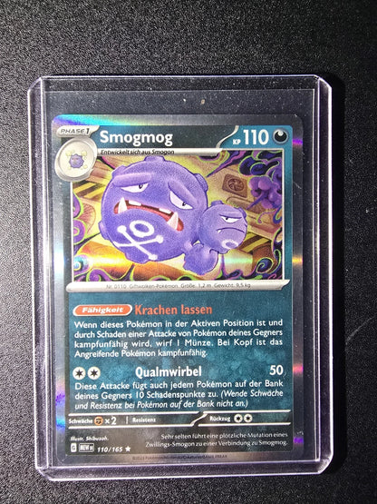 Pokémon Karte Smogmog 110/165 Karmesin & Purpur 151 Holo NM