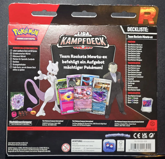 Team Rocket's Mewtu ex Liga Kampfdeck PokémonSammelkartenspiel (deutsch)