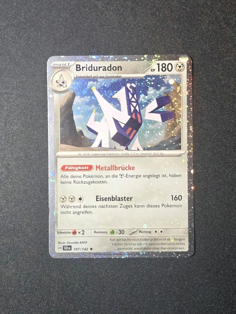 Pokemon Karte: Briduradon Reverse 107/142 Stellarkrone SCR Deutsch NM