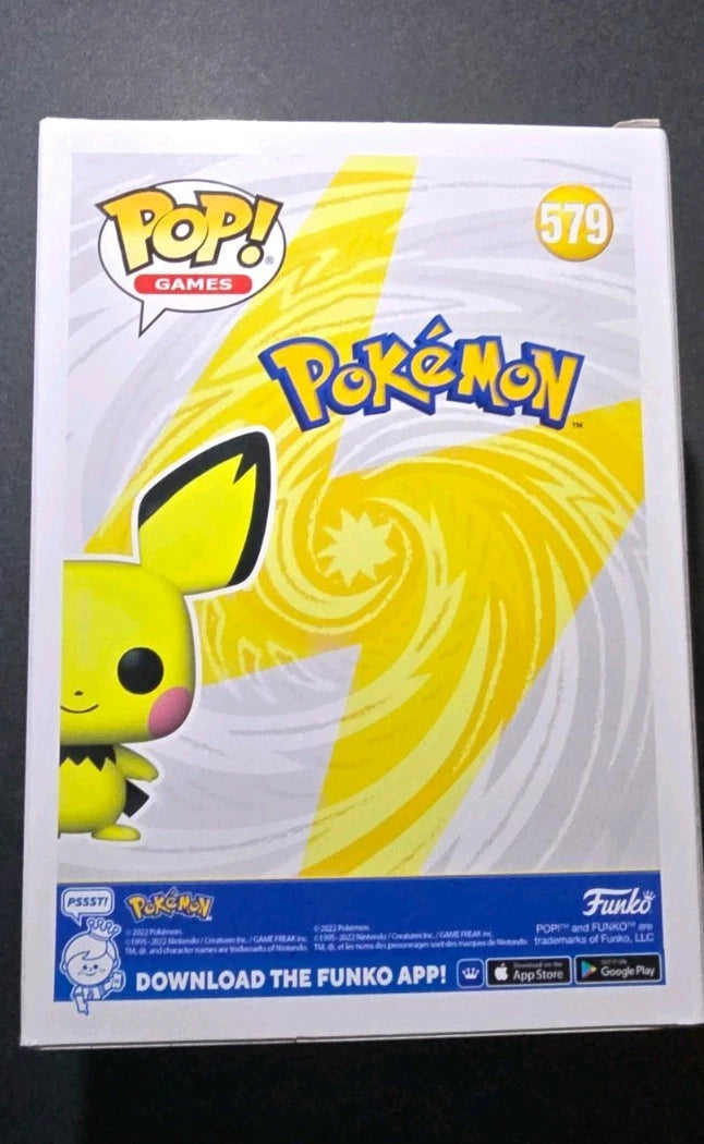 PICHU #579 Funko Pop! Pokémon FLOCKED