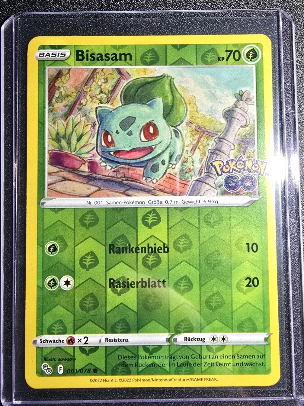 Pokemon Go - Bisasam - 001/078 REVERSE HOLO - DE - 2022