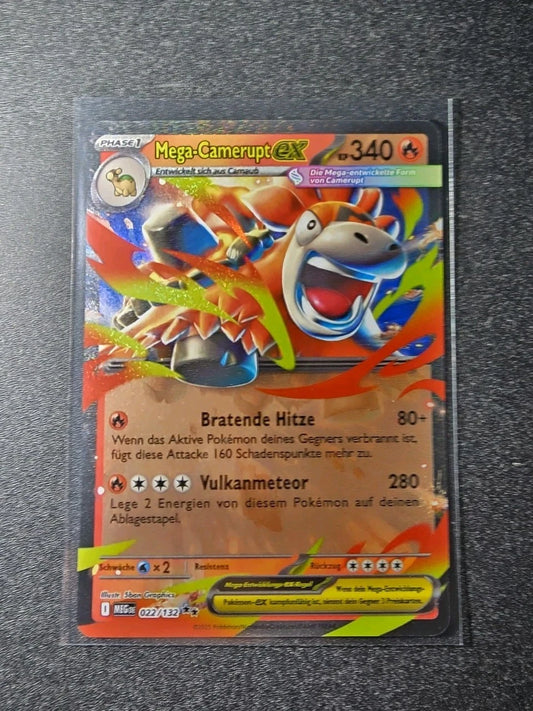 Pokémon Karte Mega-Camerupt ex MEG 022/132 Mega Entwicklung Deutsch