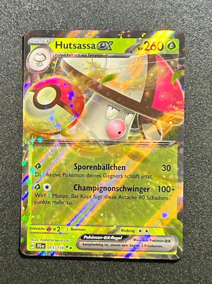 Pokémon Hutsassa EX Double Rare Reisegefährten JTG 011/159 DE