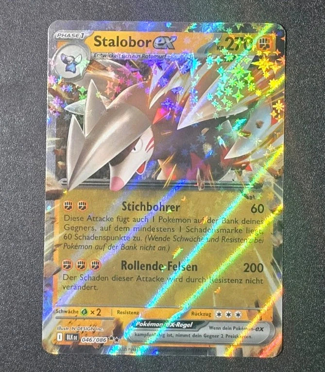 Pokémonkarte Schwarze Blitze Stalobor EX [046/086] - Deutsch