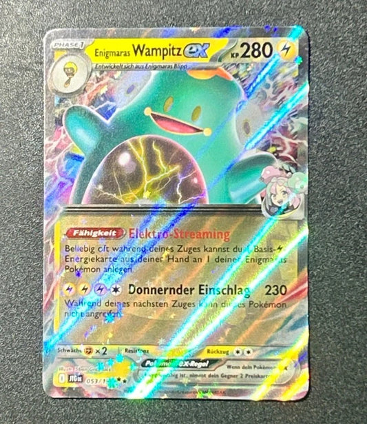 Pokemon Karte | Enigmaras Wampitz ex 053/159 | Reisegefährten | Deutsch | NM