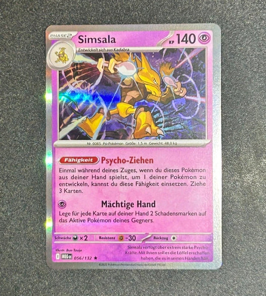 POKEMON - Simsala - 056/132 - DEUTSCH - HOLO - MEGA ENTWICKLUNG