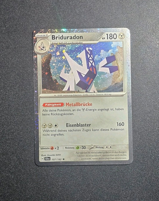 Pokemon Karte: Briduradon Reverse 107/142 Stellarkrone SCR Deutsch NM