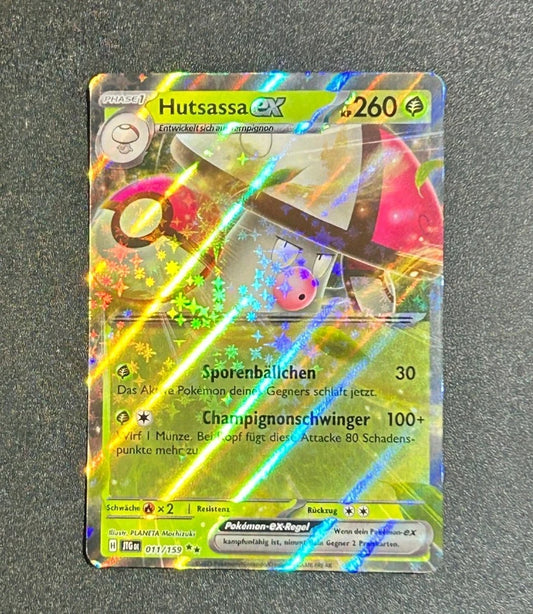Pokémon Hutsassa EX Double Rare Reisegefährten JTG 011/159 DE