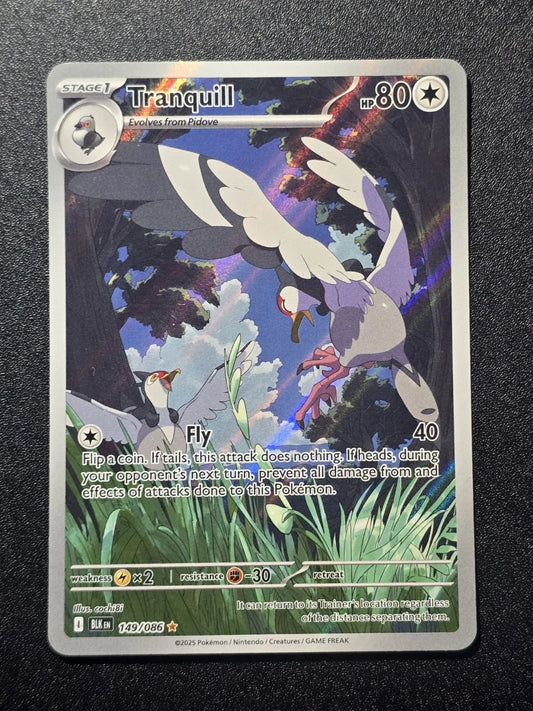 2025 Pokemon Black Bolt 149/086 Tranquill Illustration Rare
