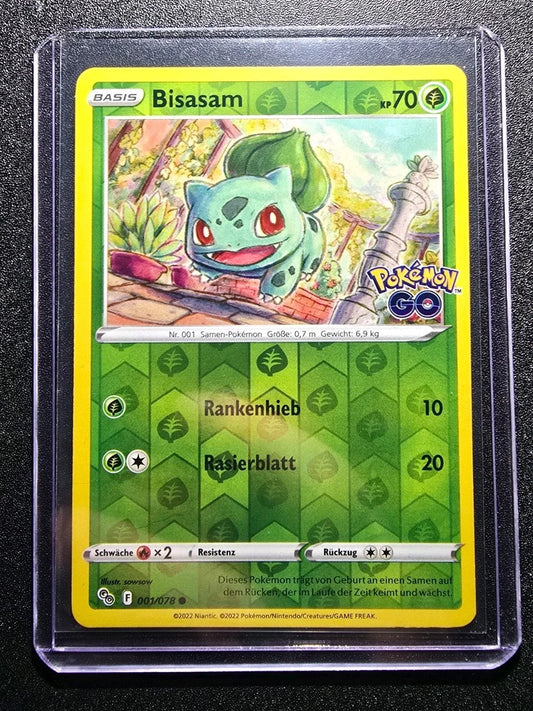 Pokemon Go - Bisasam - 001/078 REVERSE HOLO - DE - 2022