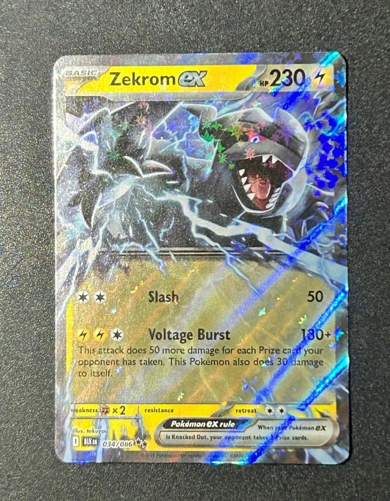 Zekrom EX 034/086 Pokemon Schwarze Blitze, EN